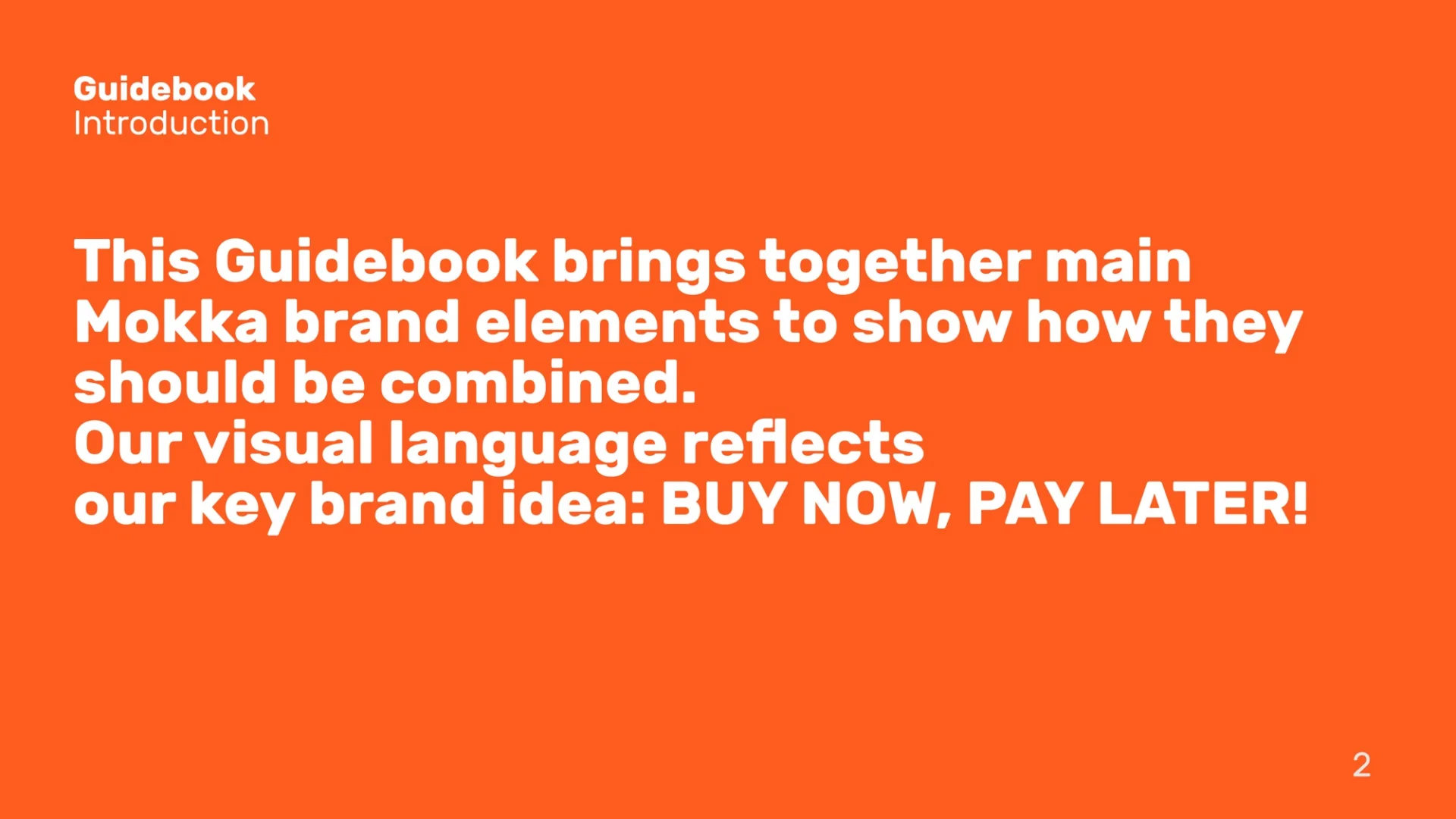 Mokka brand guidelines slide 2